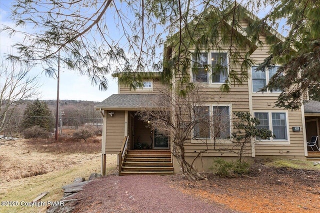 view of front of home