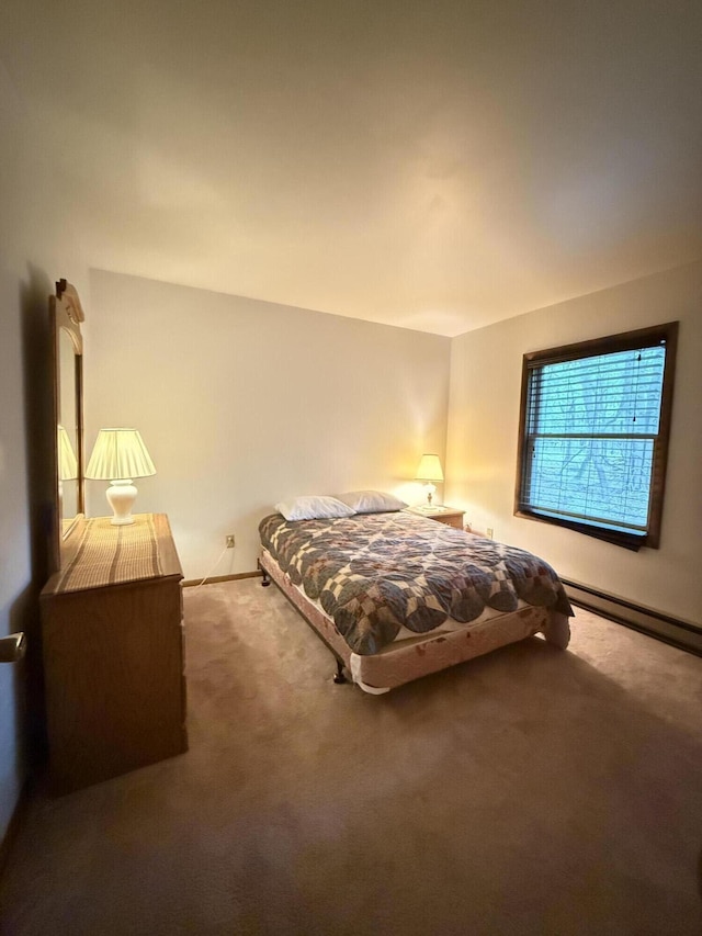 281 Fern Ridge Rd, Blakeslee, PA 18610 - bedroom featuring carpet and a baseboard heating unit