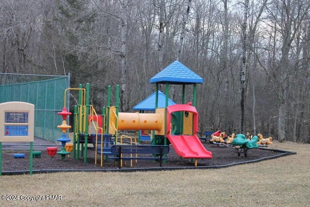 view of jungle gym