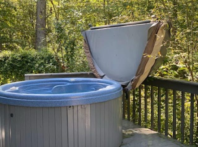 exterior view of a jacuzzi