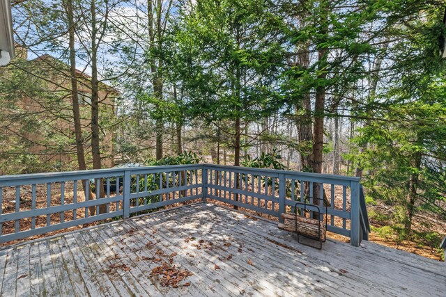 7724 Apple Ln, Tobyhanna, PA 18466 - view of wooden terrace