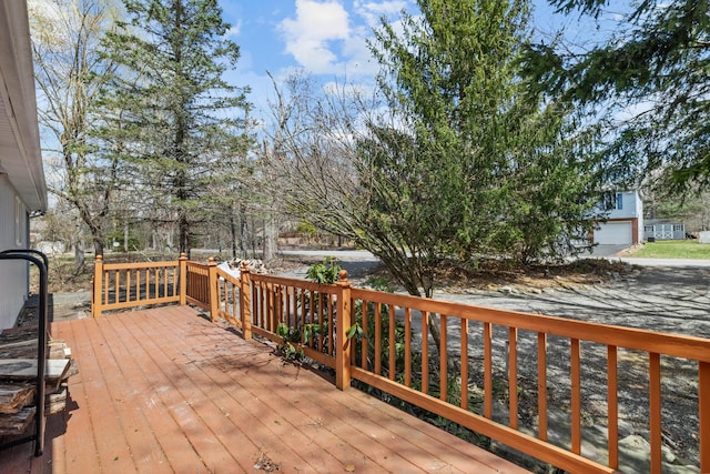 7724 Apple Ln, Tobyhanna, PA 18466 - view of wooden deck