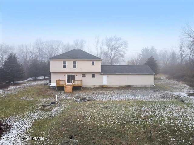 view of rear view of property