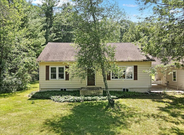 207 Scenic Dr, Kunkletown, PA 18058 - view of front of house with a front lawn and a shingled roof