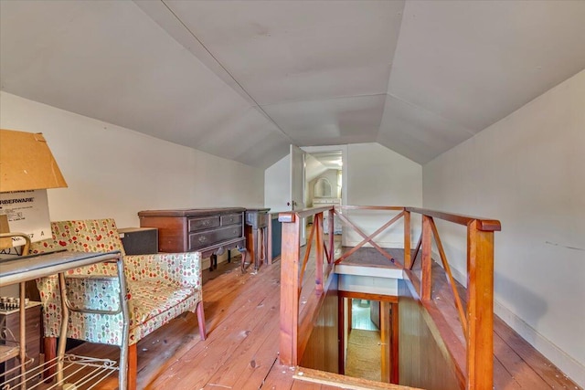 207 Scenic Dr, Kunkletown, PA 18058 - additional living space with wood-type flooring and vaulted ceiling