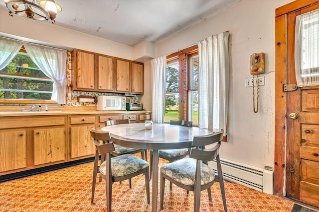 207 Scenic Dr, Kunkletown, PA 18058 - dining space with baseboard heating