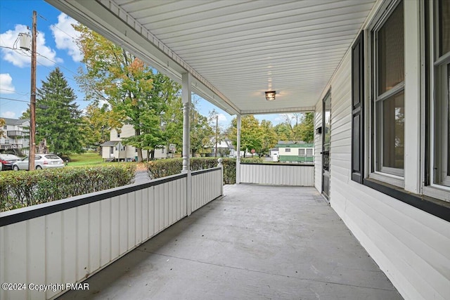 view of patio / terrace featuring covered porch