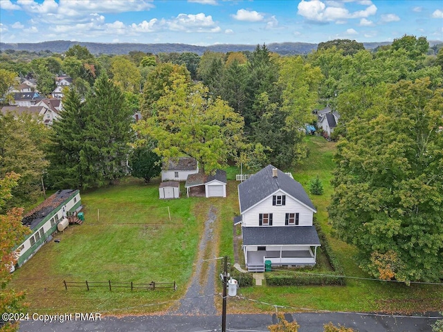 aerial view with a view of trees