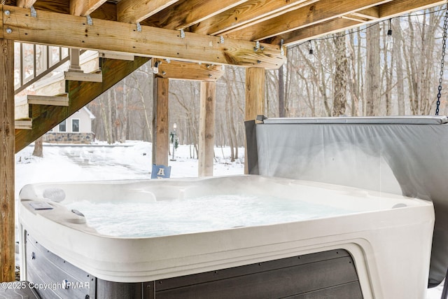 interior details featuring a jacuzzi