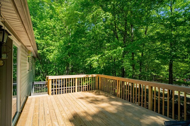 1206 Wooddale Rd, East Stroudsburg, PA 18302 - view of wooden terrace