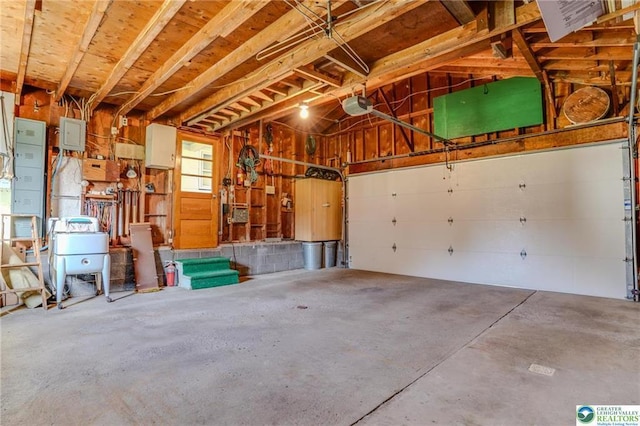 829 E Main St, Weatherly, PA 18255 - garage featuring a garage door opener