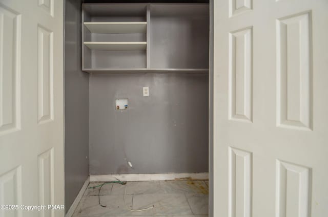 laundry area with hookup for a washing machine