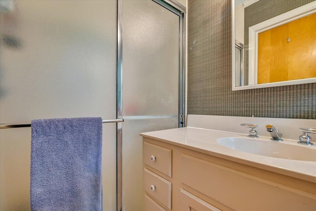 742 White Oak Rd, Cresco, PA 18326 - full bath with vanity and a shower with door