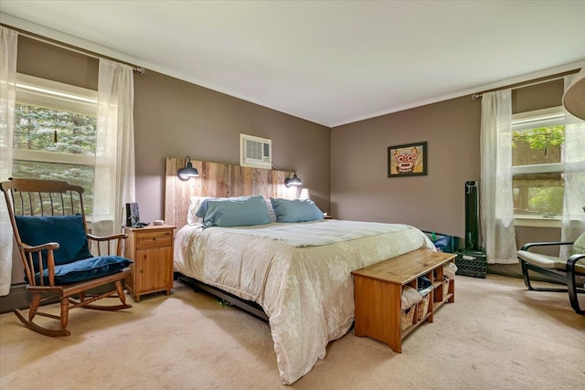 742 White Oak Rd, Cresco, PA 18326 - bedroom featuring light carpet and ornamental molding