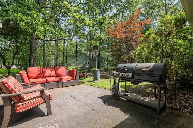 742 White Oak Rd, Cresco, PA 18326 - view of patio with an outdoor hangout area and grilling area