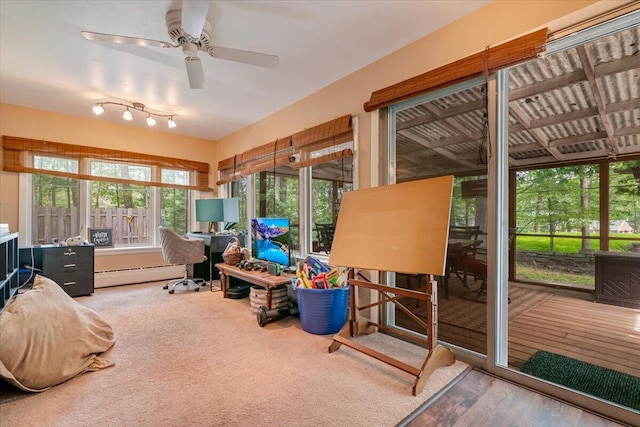 742 White Oak Rd, Cresco, PA 18326 - sunroom with baseboard heating