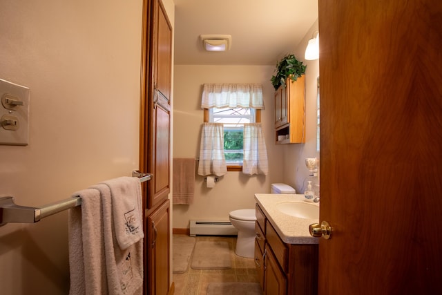 7035 Scenic Dr, Bloomsburg, PA 17815 - bathroom with a baseboard radiator and vanity