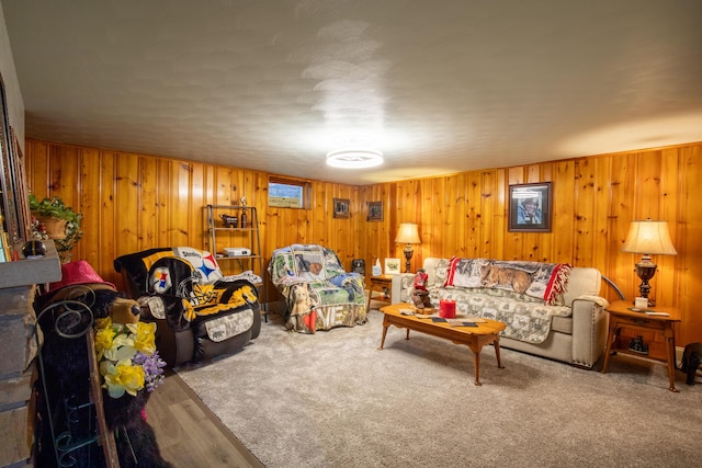 7035 Scenic Dr, Bloomsburg, PA 17815 - living area featuring wood walls and wood finished floors