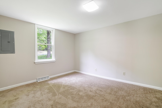 157 Hollow Rd, East Stroudsburg, PA 18302 - empty room featuring electric panel, carpet floors, and baseboards