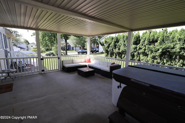 view of patio / terrace with outdoor lounge area