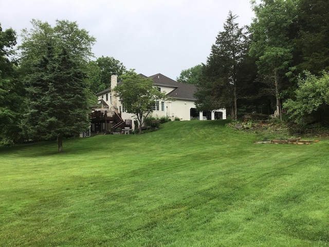 117 Morning Side Ter, East Stroudsburg, PA 18302 - view of yard with a deck