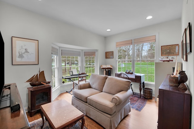 117 Morning Side Ter, East Stroudsburg, PA 18302 - living room with recessed lighting, light wood finished floors, and baseboards