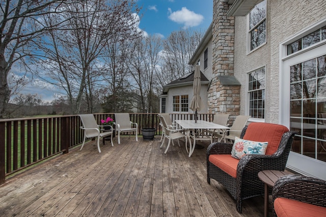 117 Morning Side Ter, East Stroudsburg, PA 18302 - deck with outdoor dining space
