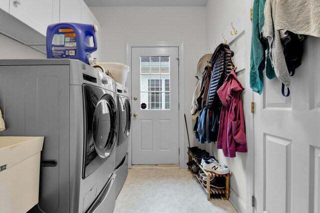117 Morning Side Ter, East Stroudsburg, PA 18302 - laundry area with light floors, separate washer and dryer, cabinet space, and a sink