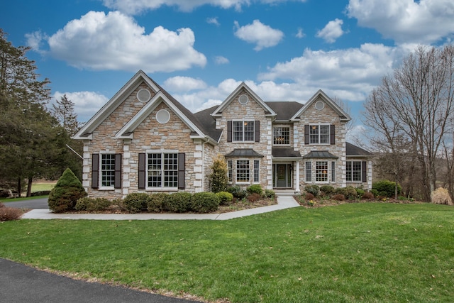 117 Morning Side Ter, East Stroudsburg, PA 18302 - view of front of property featuring a front lawn and stone siding