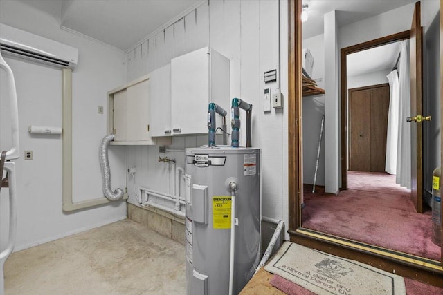 1371 Brian Ln, Effort, PA 18330 - utilities featuring water heater and a wall mounted AC