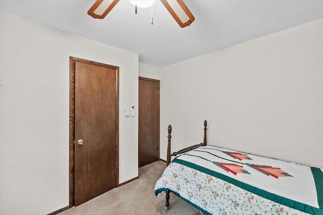 1371 Brian Ln, Effort, PA 18330 - bedroom with light carpet and a ceiling fan