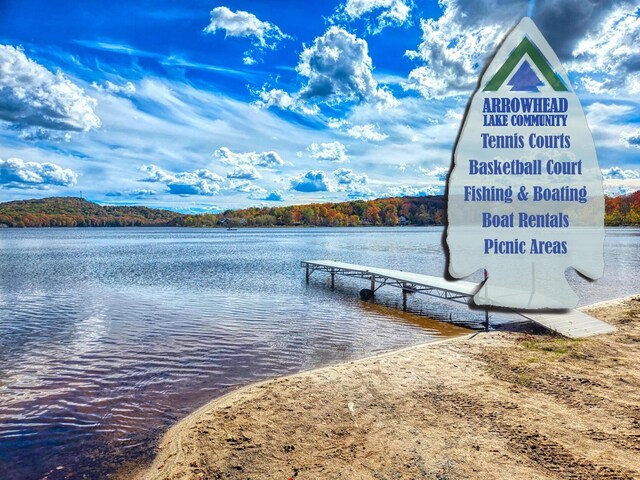5153 Cresco Dr, Pocono Lake, PA 18347 - dock area featuring a water view