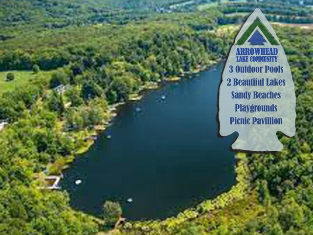 5153 Cresco Dr, Pocono Lake, PA 18347 - drone / aerial view of a large body of water