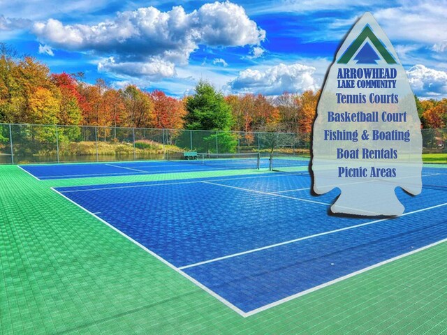 5153 Cresco Dr, Pocono Lake, PA 18347 - view of tennis court