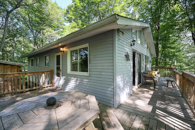 354 Fawn Rd, Pocono Lake, PA 18347 - view of deck