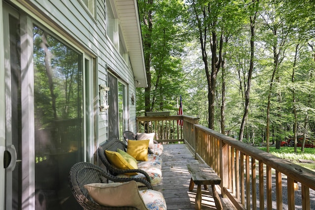 354 Fawn Rd, Pocono Lake, PA 18347 - view of deck