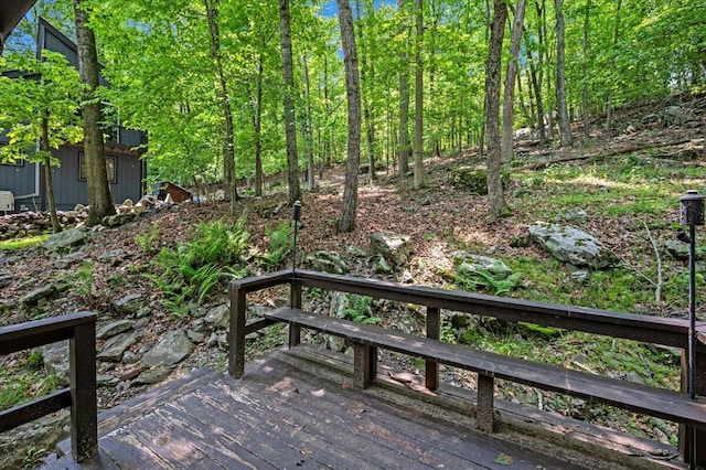 6061 Decker Rd, Bushkill, PA 18324 - view of wooden deck