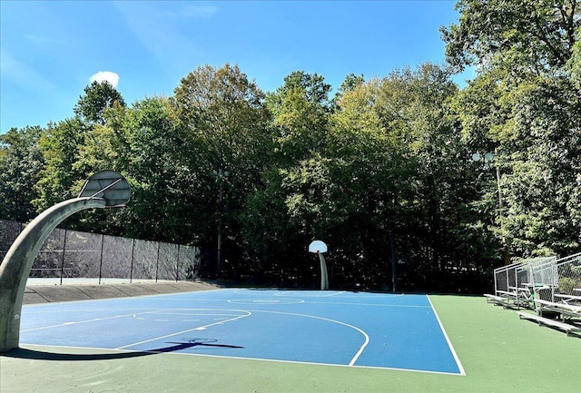 3206 Stonehenge Dr, East Stroudsburg, PA 18301 - view of basketball court with fence and community basketball court