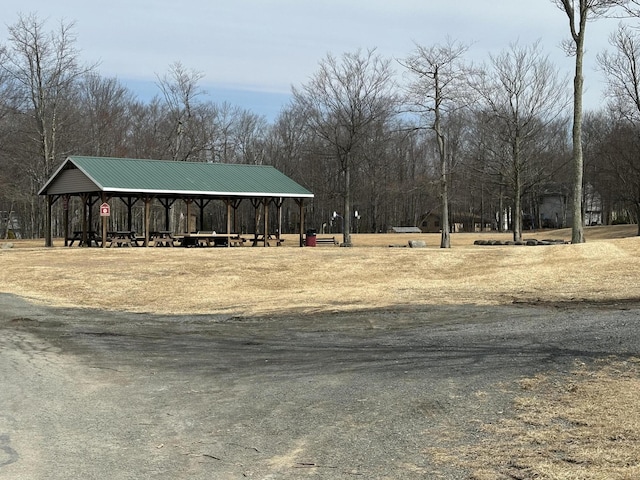 surrounding community with a gazebo