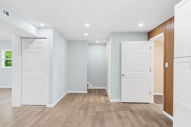 410 Sunset Forest Dr, Hawley, PA 18428 - unfurnished room with light wood-style flooring, recessed lighting, and baseboards