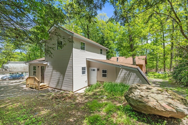 410 Sunset Forest Dr, Hawley, PA 18428 - view of rear view of house