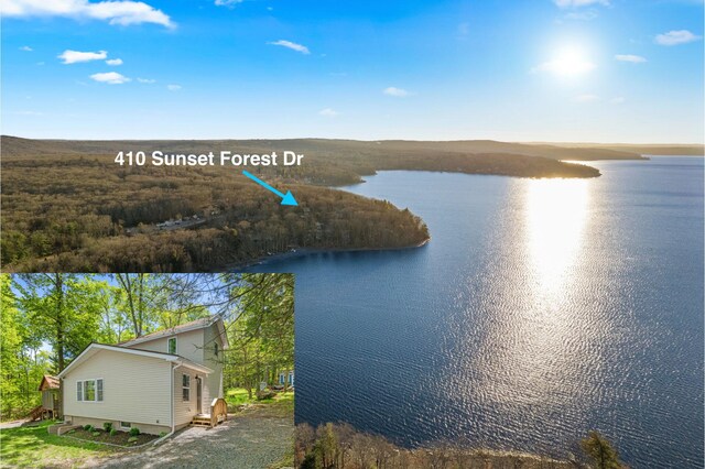 410 Sunset Forest Dr, Hawley, PA 18428 - water view