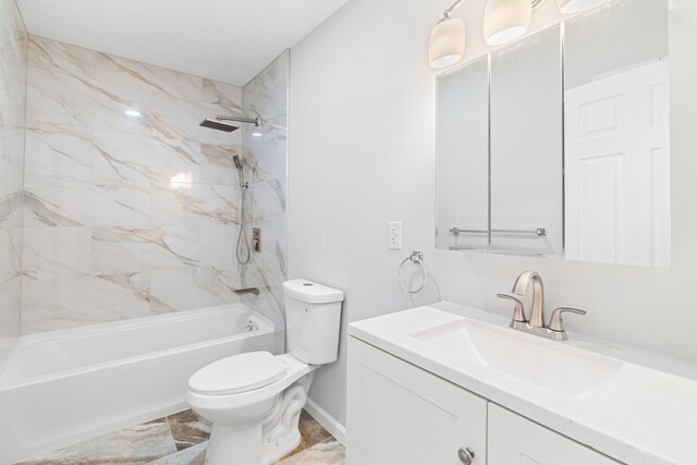 410 Sunset Forest Dr, Hawley, PA 18428 - bathroom with toilet, washtub / shower combination, and vanity