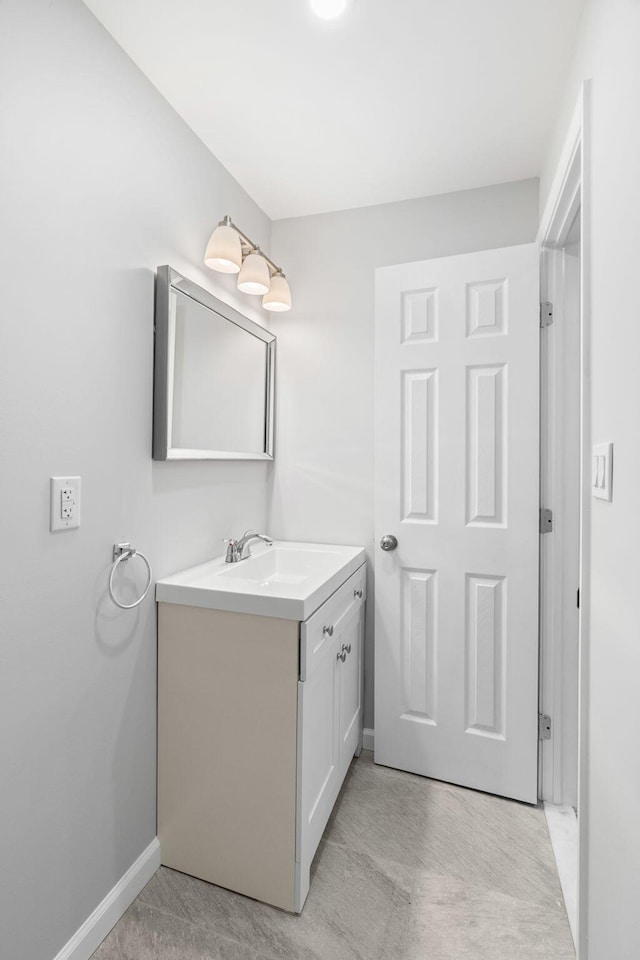 410 Sunset Forest Dr, Hawley, PA 18428 - bathroom with baseboards and vanity