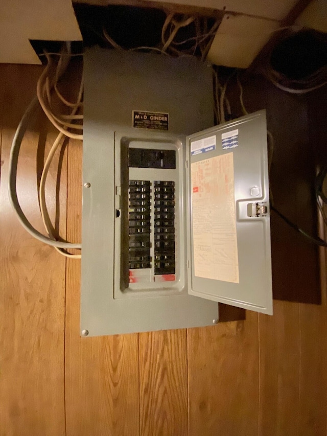 utility room featuring electric panel