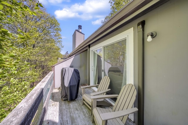 130 Cross Country Ln, Tannersville, PA 18372 - balcony featuring area for grilling