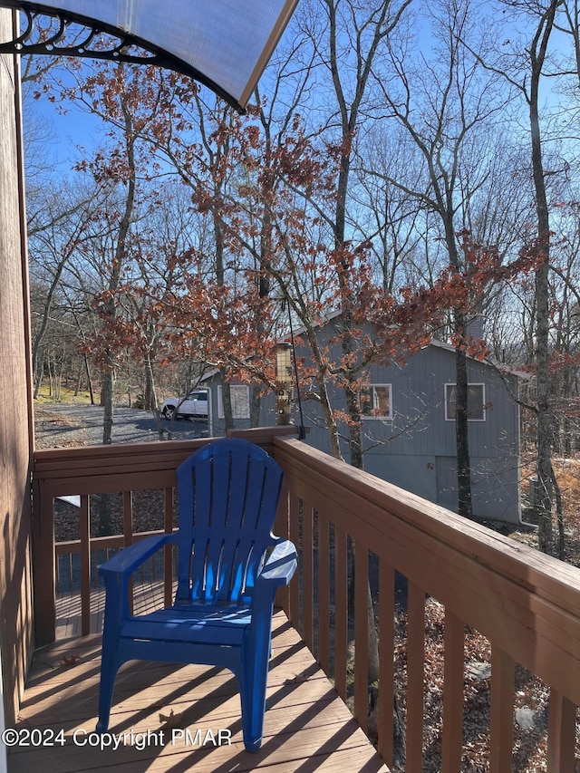 view of wooden terrace