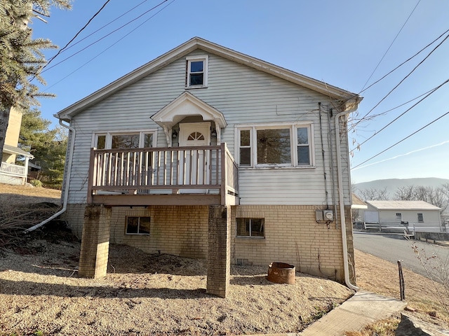 view of rear view of property