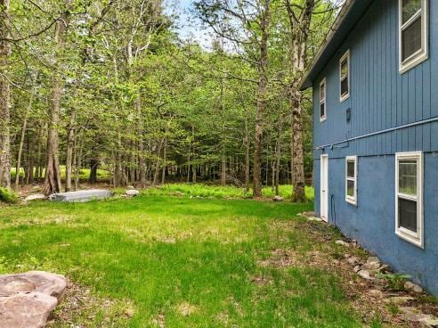 1042 Middleridge Dr, Gouldsboro, PA 18424 - view of green lawn featuring a view of trees
