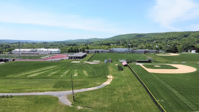 surrounding community featuring a wooded view